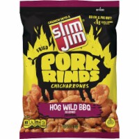 Slim Jim 2 Oz. Hogwild BBQ Pork Rinds 122710 Pack of 12 Perspective: Main