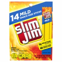 Slim Jim® Mild Snack Sized Smoked Meat Sticks Perspective: Main