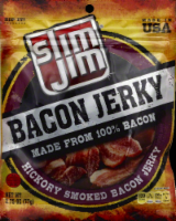 Slim Jim Hickory Smoked Bacon Jerky Perspective: Main