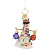 Christopher Radko Christopher Radko Quite a Lively Tree Gem Snowman Glass Christmas Ornament