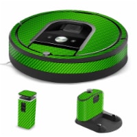 MightySkins IRRO960-Lime Carbon Fiber Skin for iRobot Roomba 960 Robot Vacuum, Lime Carbon Fi