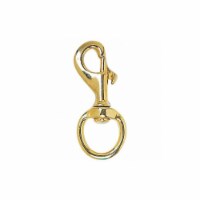 Annin Flagmakers Snap Hook,3 5/8 in,Brass,Gold  802710