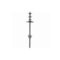 Annin Flagmakers Ground Spike,4in,Steel,Black  897