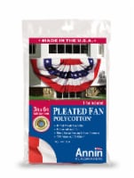 Annin Flagmakers Pleated Fan Bunting Decoration American Flag