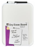 Charles Leonard  8.5 x 11 in. Plastic Framed Dry-Erase Board- White