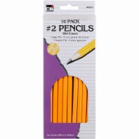 Pencil, #2, Yellow with Eraser, Box of 10