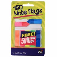Peel Off Sticky Note Flags, Assorted Colors, 150 Page Markers & 50 Arrow Flags