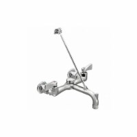 Moen Commercial Straight,Chrome,Moen,M-Dura,Brass,2.2gpm 8230