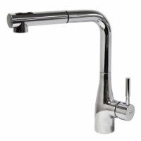 Concinnity Faucets 500210-PCH Pull-Out- Single Side Lever Hole Kitchen Set - Polished Chrome