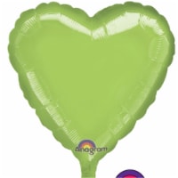 Loftus International A0-7127 18 in. Metallic Lime Green HX Heart Balloon Perspective: Main