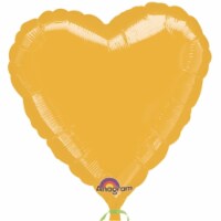 Loftus International A1-0585 18 in. Metallic Gold Heart Balloon Perspective: Main