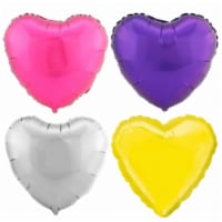 Unique Industries Foil Heart Balloon - Fushia Perspective: Main