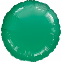 Anagram International Round Party Balloons Green - Metallic Green Perspective: Main