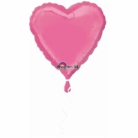 Anagram 51934 18 in. Rose Heart Foil Flat Balloon Perspective: Main