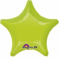 Anagram 52283 18 in. Kiwi Green Star Balloon Perspective: Main