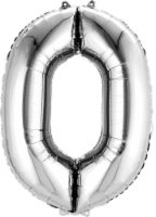 Anagram Number 0 Silver Balloon