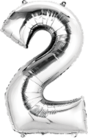 Anagram Number 2 Silver Balloon Perspective: Main