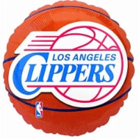 Anagram 77607 Helium La Clippers Flat Foil Balloon Perspective: Main
