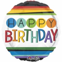 Loftus International A3-4429 18 in. Rainbow Birthday Balloon Perspective: Main