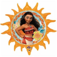 Mayflower Moana Shape Mylar Balloon Perspective: Main