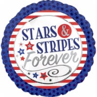 Anagram 90077 18 in. Stars & Stripes Forever Balloon Perspective: Main