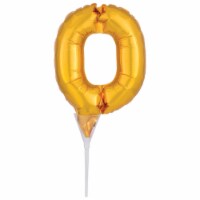 DecoPac Numeral 0 Inflatable Decoration - Gold Perspective: Main