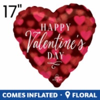 Romantic Glow Happy Valentine's Day Helium Filled Balloon - Red Perspective: Main