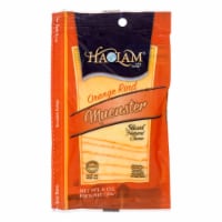 Haolam Orange Rind Muenster Sliced Cheese Perspective: Main