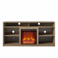 RealRooms Vesta Fireplace TV Stand for TVs up to 65 , Natural
