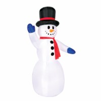 Occasions 6 Foot Inflatable Polyester Pre Lit Snowman Christmas Yard Decoration