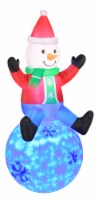 Occasions Inflatable Snowman on Swirling Lights Snowball Decoration Perspective: Main