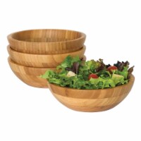 Lipper 8203-4 7 in. Bamboo Bowls, Set of 4 Perspective: Main