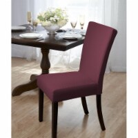 Madison Industries SUB-DRC-BU Subway Dining Chair Cover, Burgundy