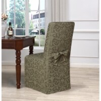 Madison Industries AMER-DRC-GN Americana Dining Chair Cover, Green