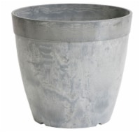 Novelty Manufacturing Co 8 Inch Round Dolce Pot - Gray