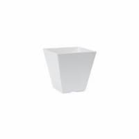 Ella Square 6" Planter - White Perspective: Main