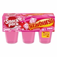Snack Pack Pink Starburst Flavored Juicy Gels Cups