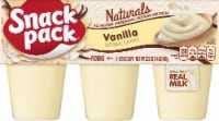 Snack Pack Naturals Vanilla Pudding Perspective: Main