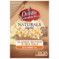 Orville Redenbacher's® Naturals Light Classic Butter & Sea Salt Microwave Popcorn Perspective: Main