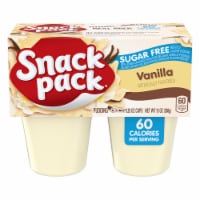 Snack Pack Sugar Free Vanilla Pudding Cups