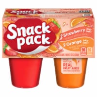 Snack Pack Strawberry Orange Gelatin 4 Count