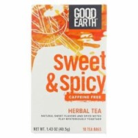 Good Earth - Tea Sweet & Spicy Chai - Case of 6 - 18 CT