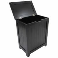 Redmon 5220BK Contemporary Country Laundry Hamper, Black