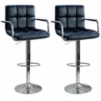 AmeriHome Modern Padded Bar Stool - 2 Piece