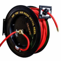 Black Bull 100 Foot Retractable Air Hose Reel with Auto Rewind