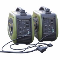 Buffalo Tools GEN22KIT30 4400W Dual Fuel Portable Inverter Generator Kit with 30A Parallel Ca