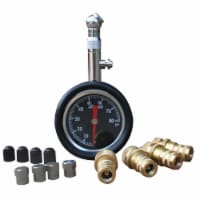 Black Bull 13 Piece Deflators Set with 2 Inch Tire Pressure Gauge