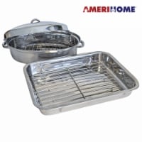2 Piece Stainless Steel Roasting Set