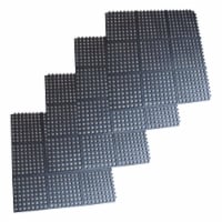 Buffalo Tools 3 x 3 Foot Interlocking Rubber Mats - 4 Pack