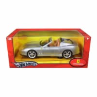 Ferrari Super America Diecast Model Silver 1/18 Diecast Model Car by Hotwheels
